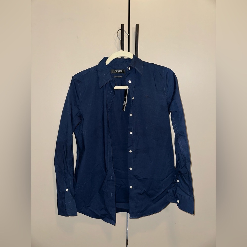 NWT Ralph Lauren Navy Blue Shirt size XS